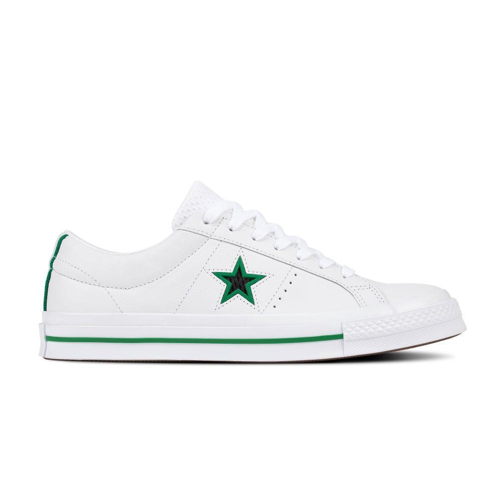 Converse Sepatu Kulit One Star Ox Pria - Putih