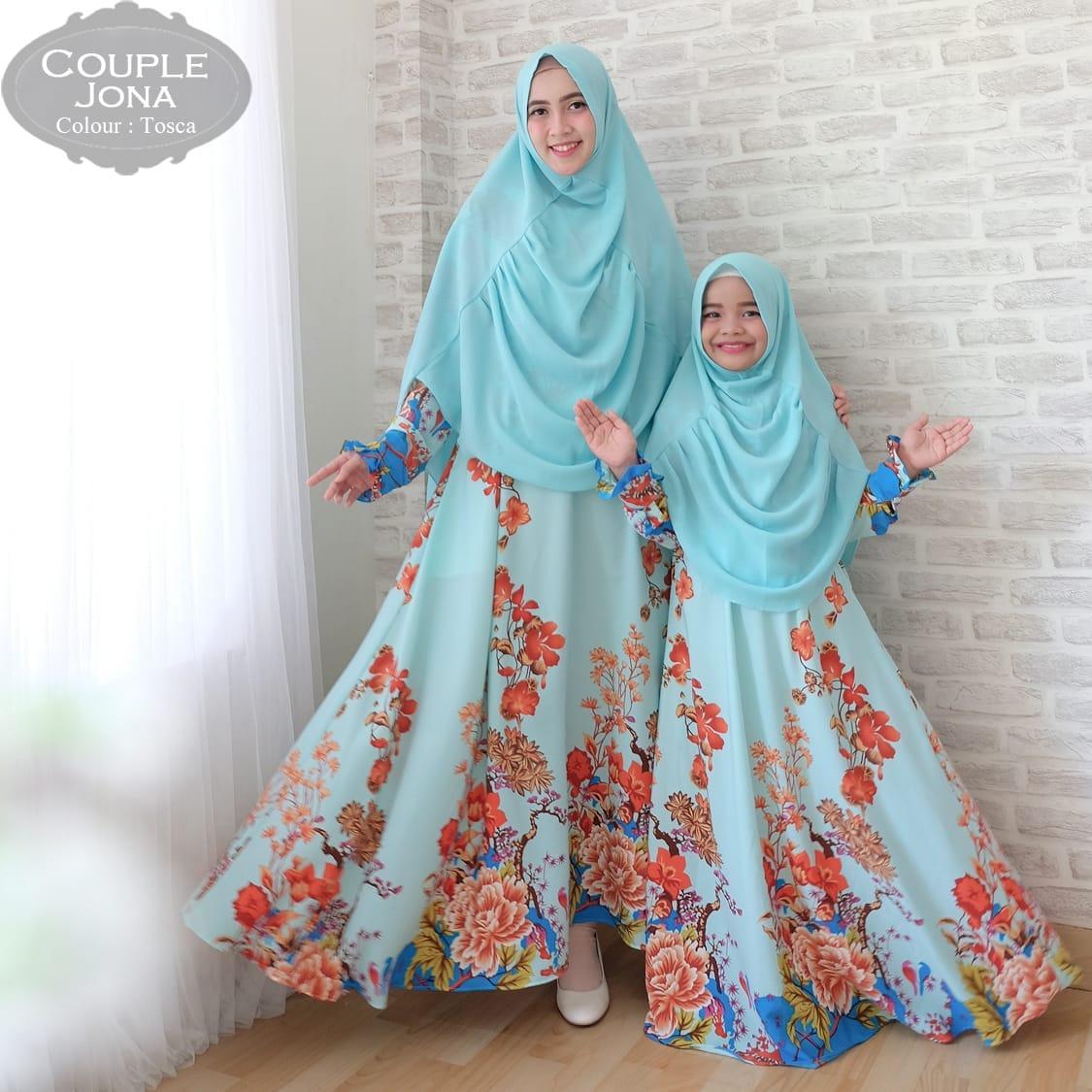 Kiara fashion gamis muslim syari maxmara lux amira ibu dan anak couple baju lebaran terbaru dan terkini fashionable