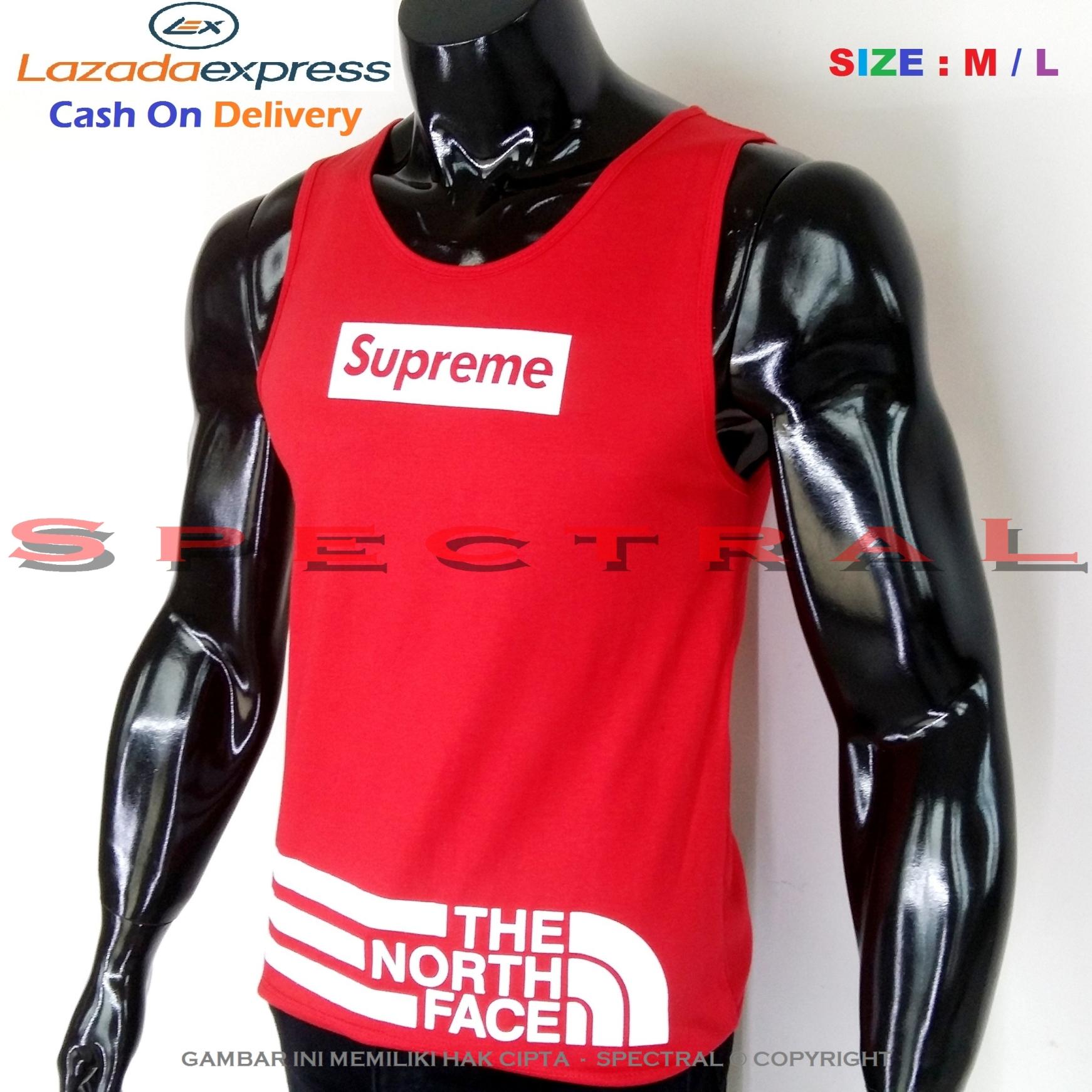 Spectral – Singlet Supreme M / L Soft Cotton Combed 30s Merah New York North