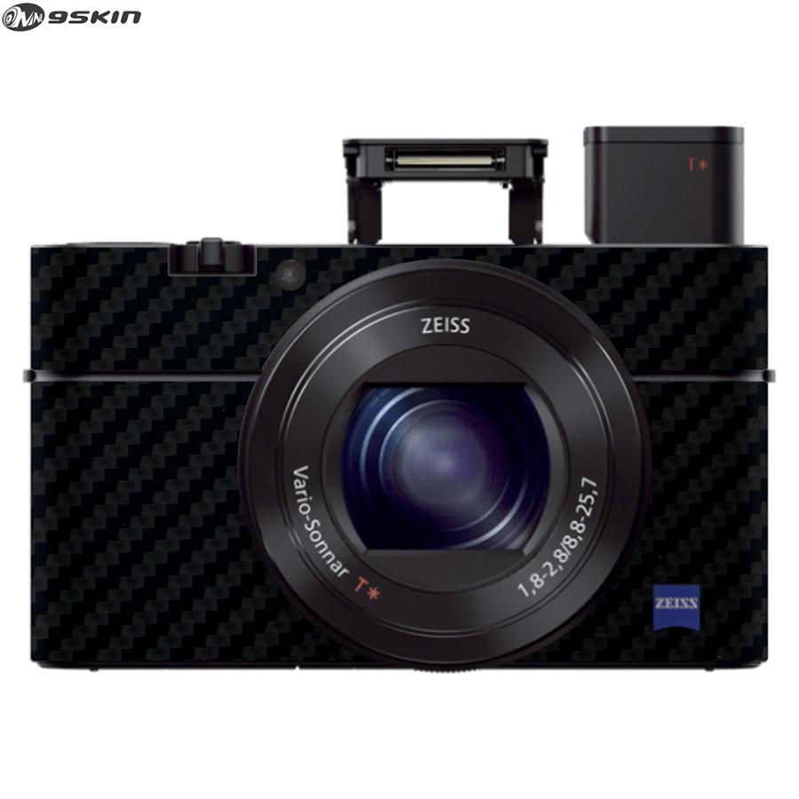9Skin - Skin Protector untuk Kamera Digital Sony RX100 III - Tekstur Carbon - Vinyl - Hitam