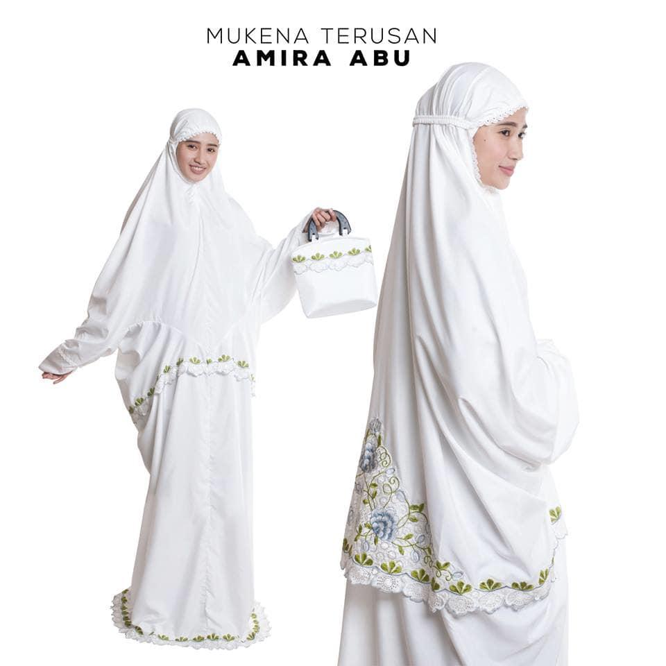 TERLARIS!!! MUKENA DEWASA BSY TERUSAN AMIRA ABU mukena mewah / mukena dewasa / mukena tatuis / mukena anak / mukena bali / mukena katun jepang