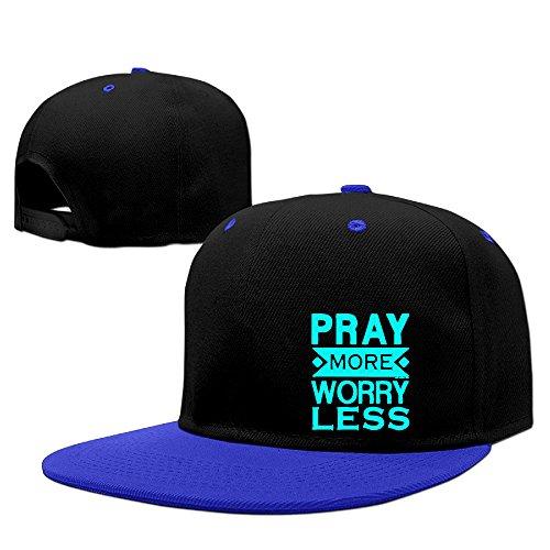 Pray More Worry Less Christian Unisex Adjustable Sunscreen Trucker Hat Punk Hip-hop Caps