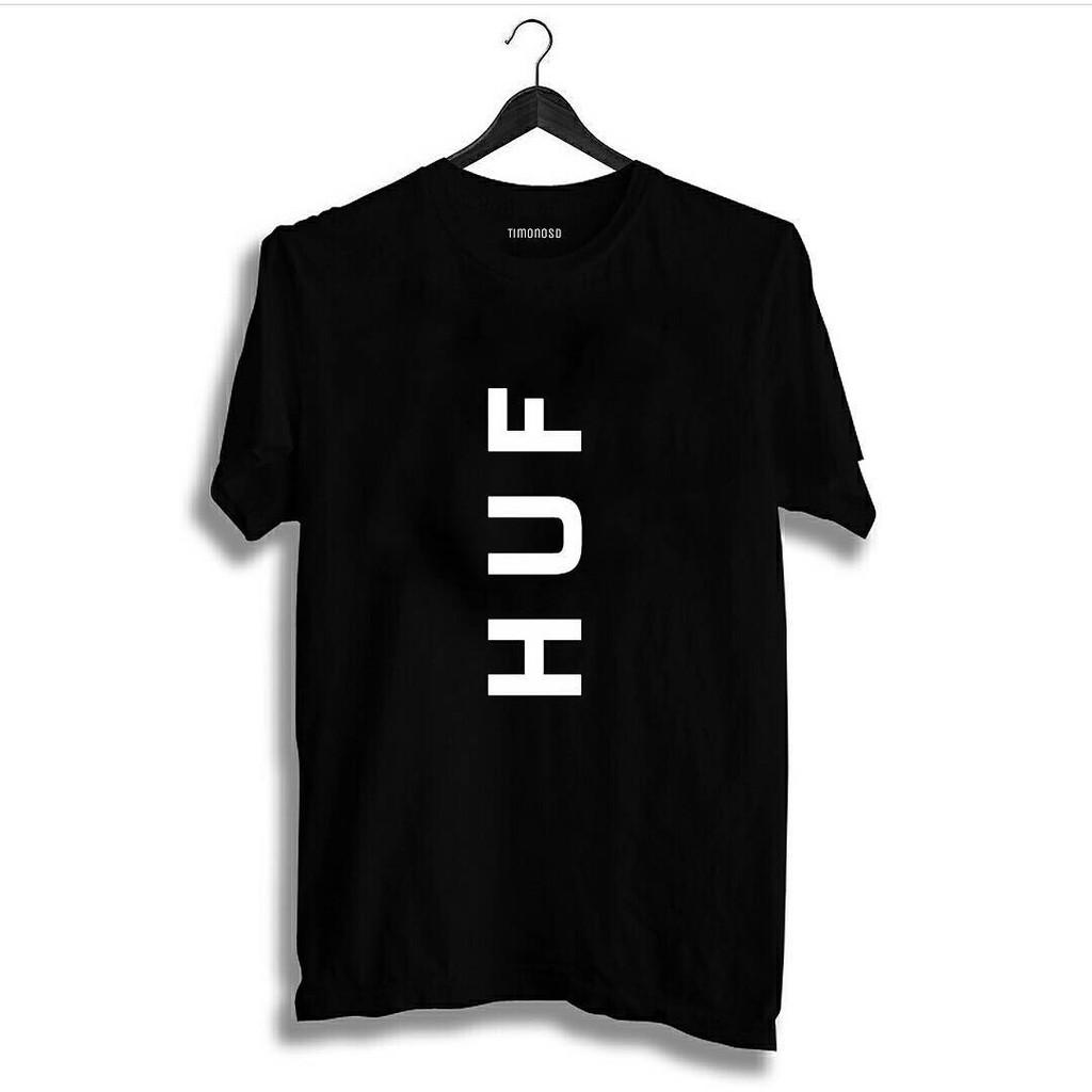 TERLARIS KAOS T-SHIRT KATA-KATA HUF