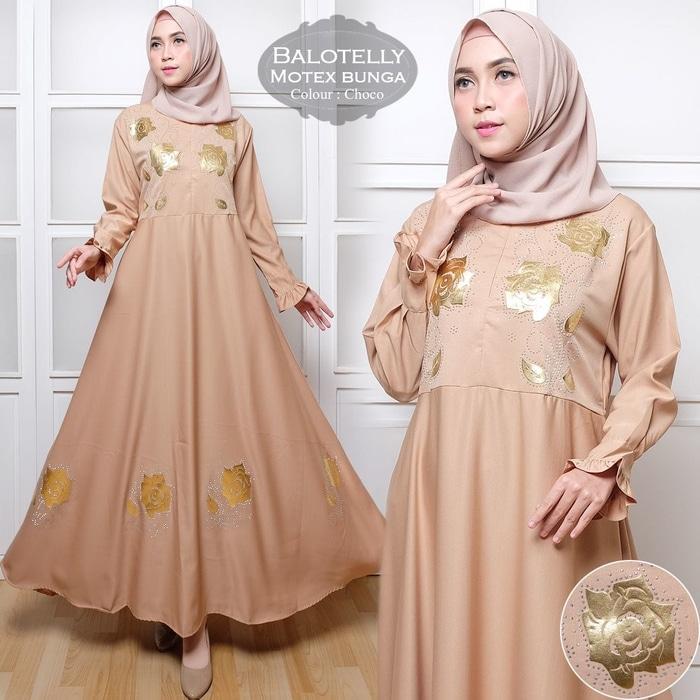 BUSANA MUSLIM BAJU MUSLIM SYARI TUNIK GAMIS HIJAB IMPORT OBRAL TERBARU CORAK KREM / FG
