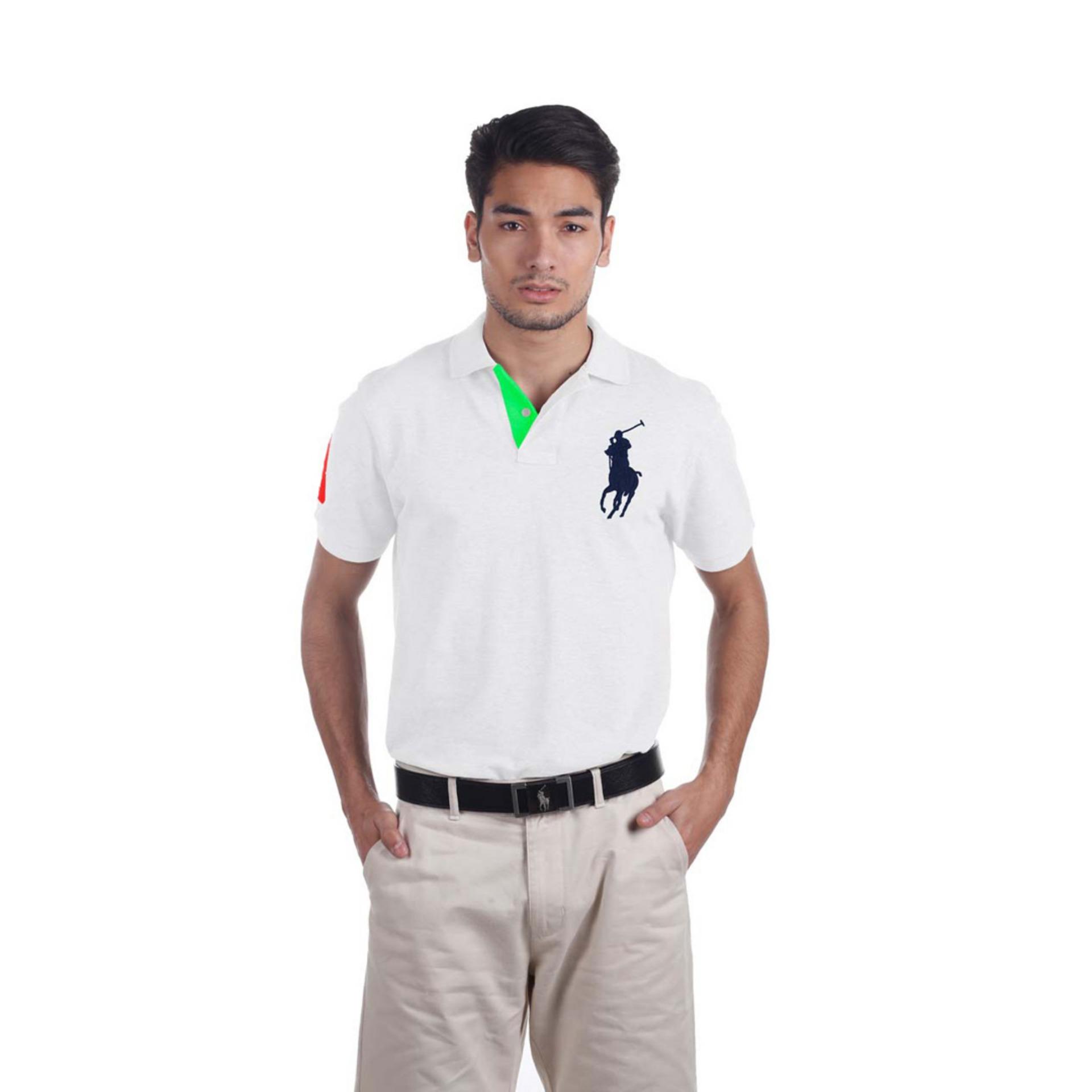 POLO RALPH LAUREN - POLO SHIRT CUSTOM FIT S/S WHITE MEN