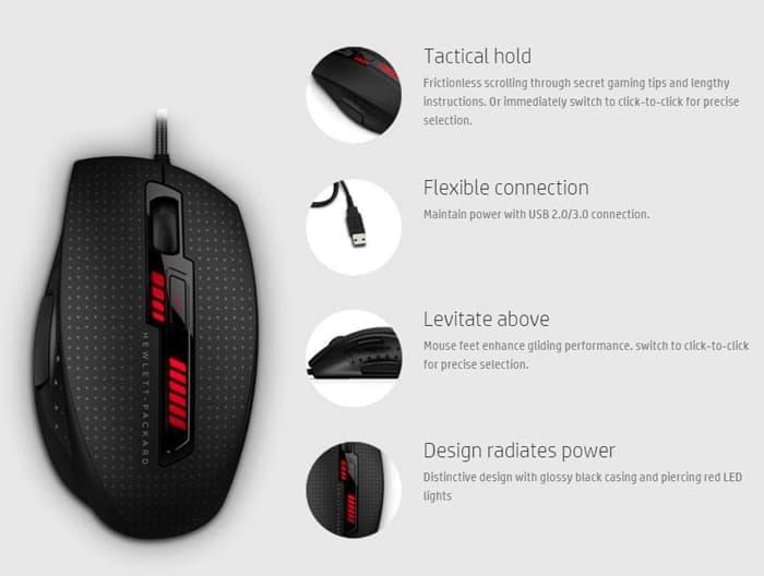 Hemat 10%!! Hp X9000 Omen Mouse - ready stock