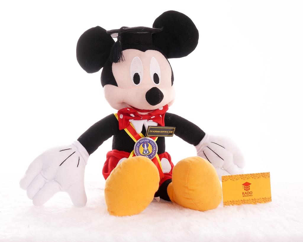 Boneka Wisuda Mickey Mouse Kado Wisudaku