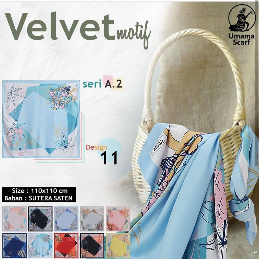 Hijab Segi Empat Motif bunga bahan satin / Jilbab Segi Empat Motif / Kerudung Segi Empat Motif /Hijab Segi Empat Umama scarf valvet motif