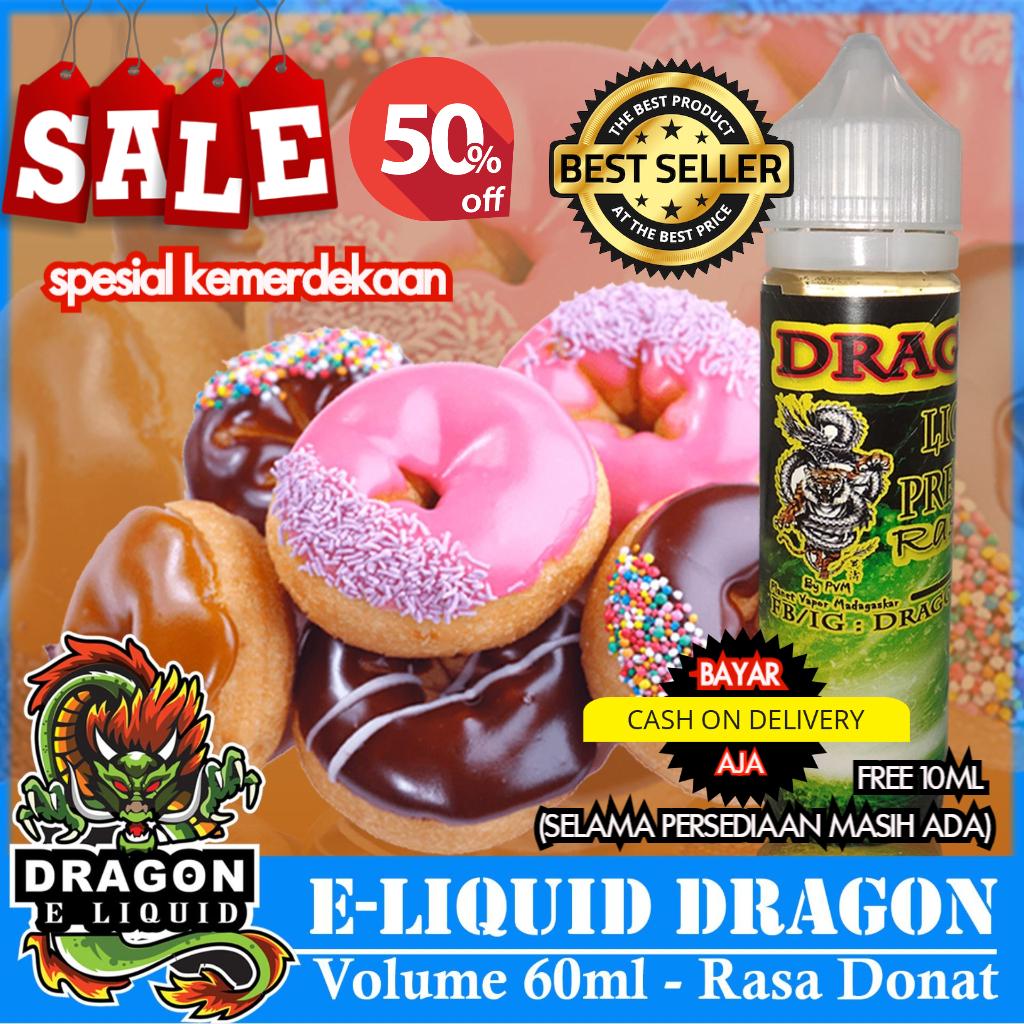 Big Store Acc - Liquid Premium Dragon 60ml Liquid 60ml Free 10ml Varian Rasa (Bisa Pilih Rasa) Vape Vapor Rokok Elektrik