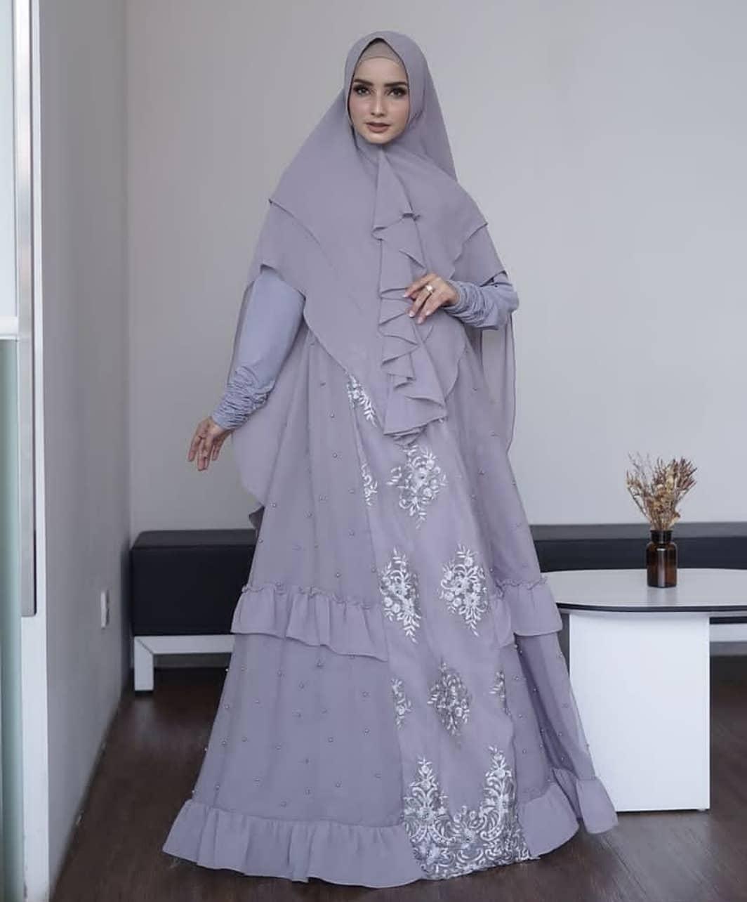 Gamis Syari Latifah syari bu Gallery Syarifah ORIGINAL - Gamis brokat