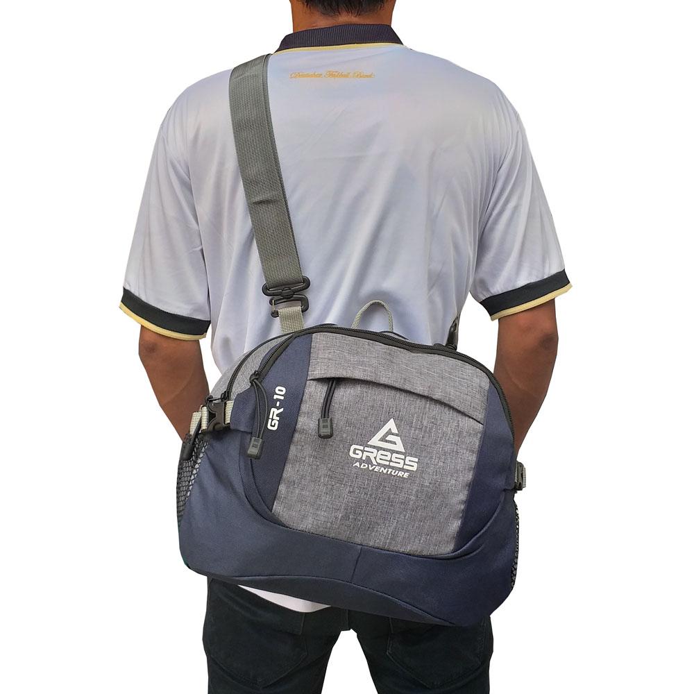 Gress Tas Selempang Pria - Slingbag Cordura LLC3835 - Dark Blue - Tas Multifungsi Tas Sandang Pria Tas Messenger Tas Slempang Crossbody Man Tas Fashion Pria