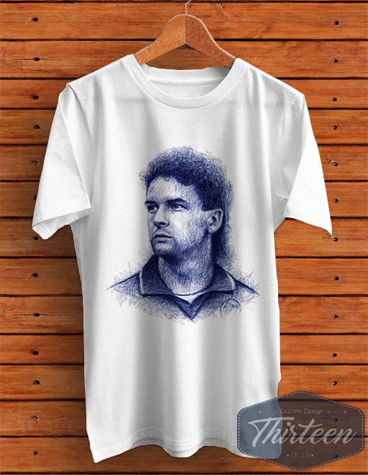 Kaos Bola Legend Italia Roberto Baggio Kualitas Distro