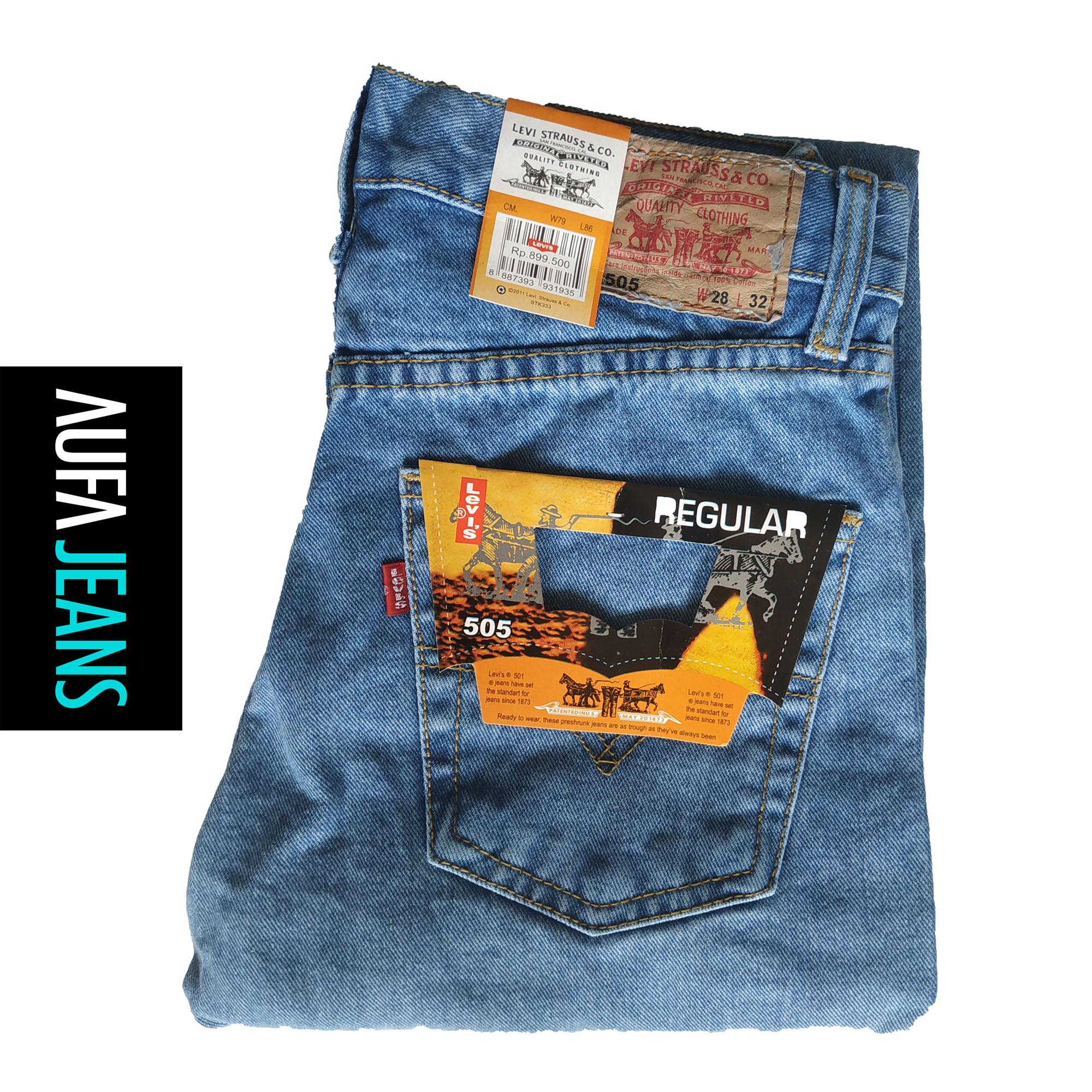 Celana Jeans Wrangler Levi Lois Reguler Standar Bioblitz Original Impor