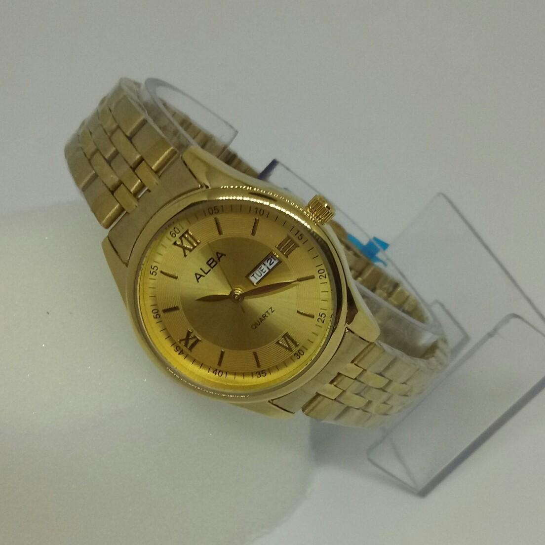 ALBA Jam Tangan Wanita-jam tangan wanita fashion - date on - rantai