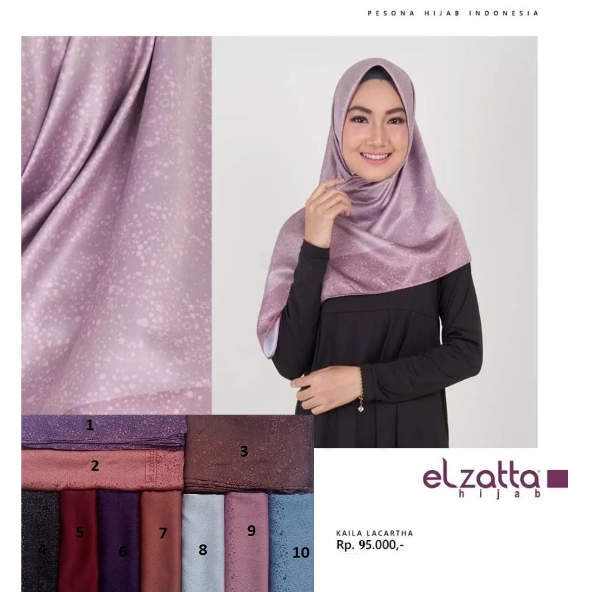 Kerudung Kaila Lacartha elzatta jilbab segi empat