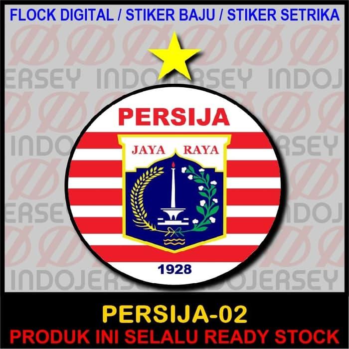 Hemat 10%!! Patch Flock Setrika - Logo Indonesia - Persija Jakarta 02 - ready stock