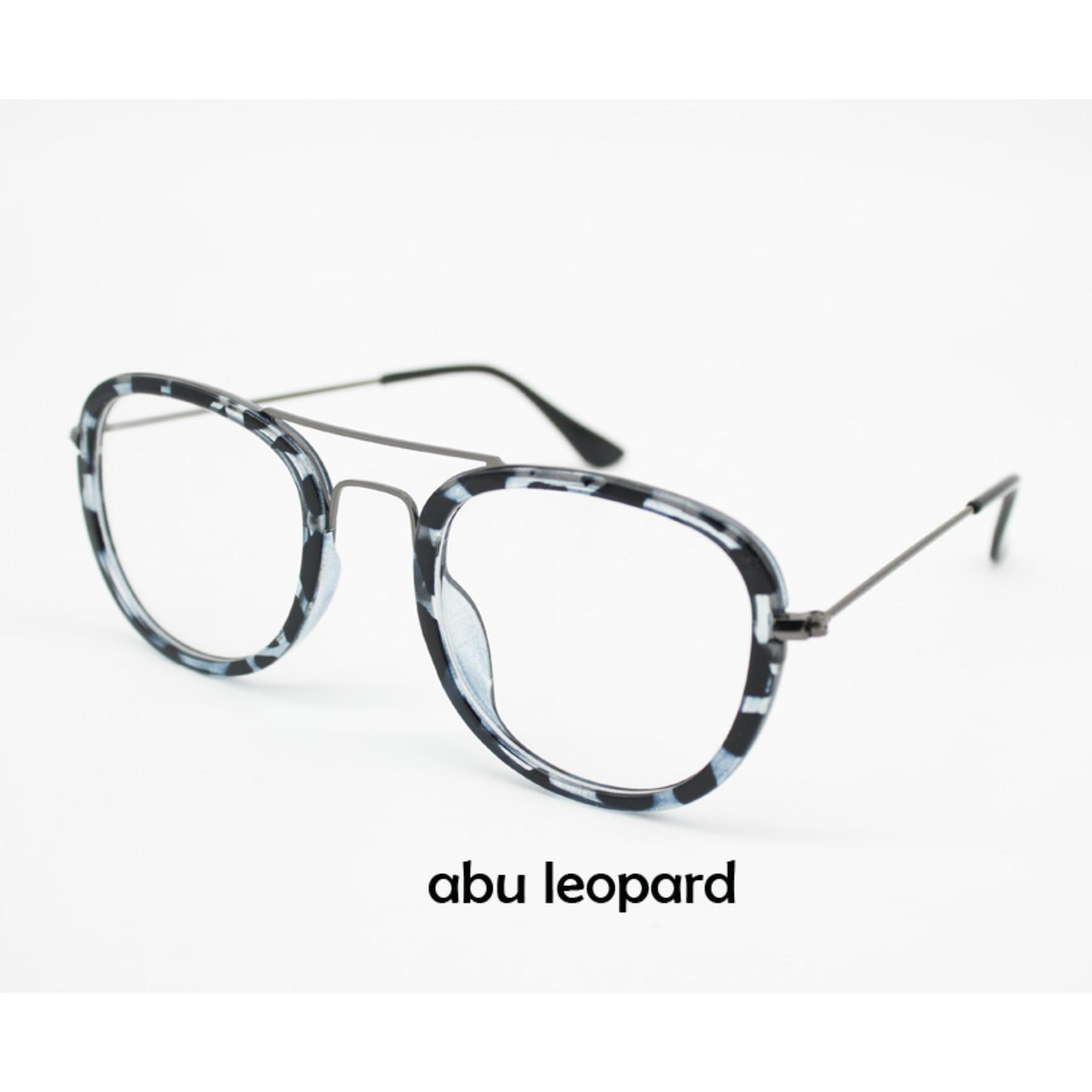 Frame Kacamata Fashion Aviator Vintage Bisa Ganti Lensa Minus Anti Radiasi Sendiri