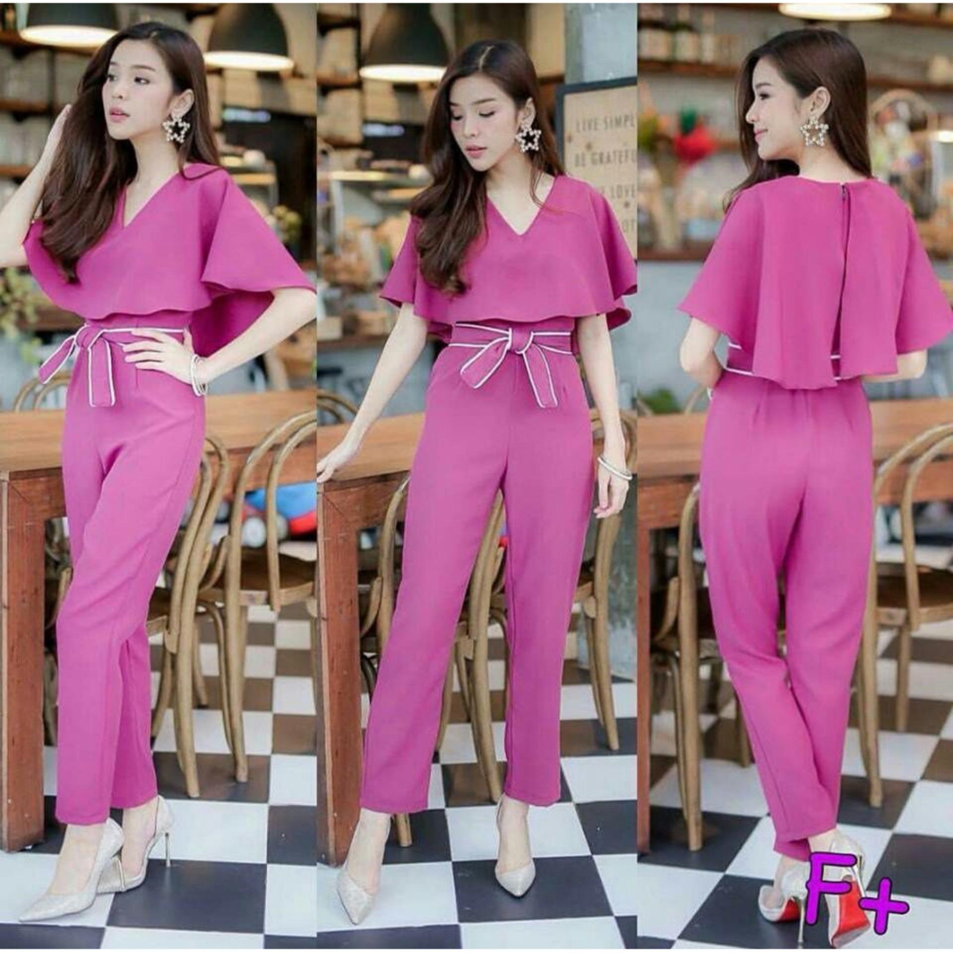 DeluxeBrand JS Fantasi Fanta / Setelan Wanita /Jamsuit / Jamsuit Wanita / Celana Panjang / Celana Kodok / Baju Kodok