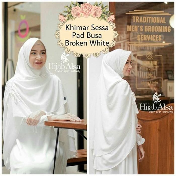 Hijab Alsa Khimar Serut Sessa Size XL Jilbab Instan Hijab Jumbo A3045