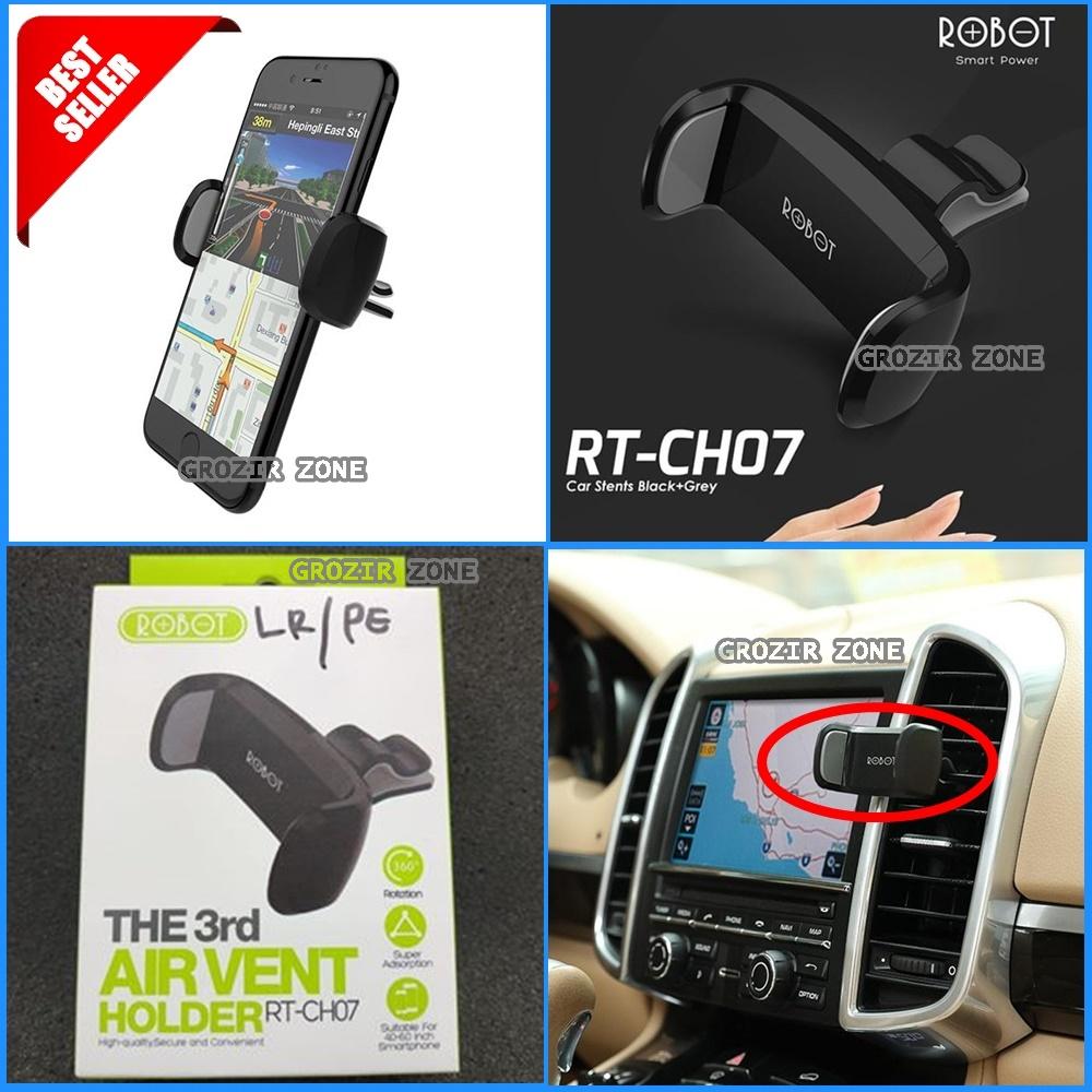 ROBOT RTCH07 Holder Stent Ac Mobil / Dudukan Di Ac Mobil For All Smartphone Original 100