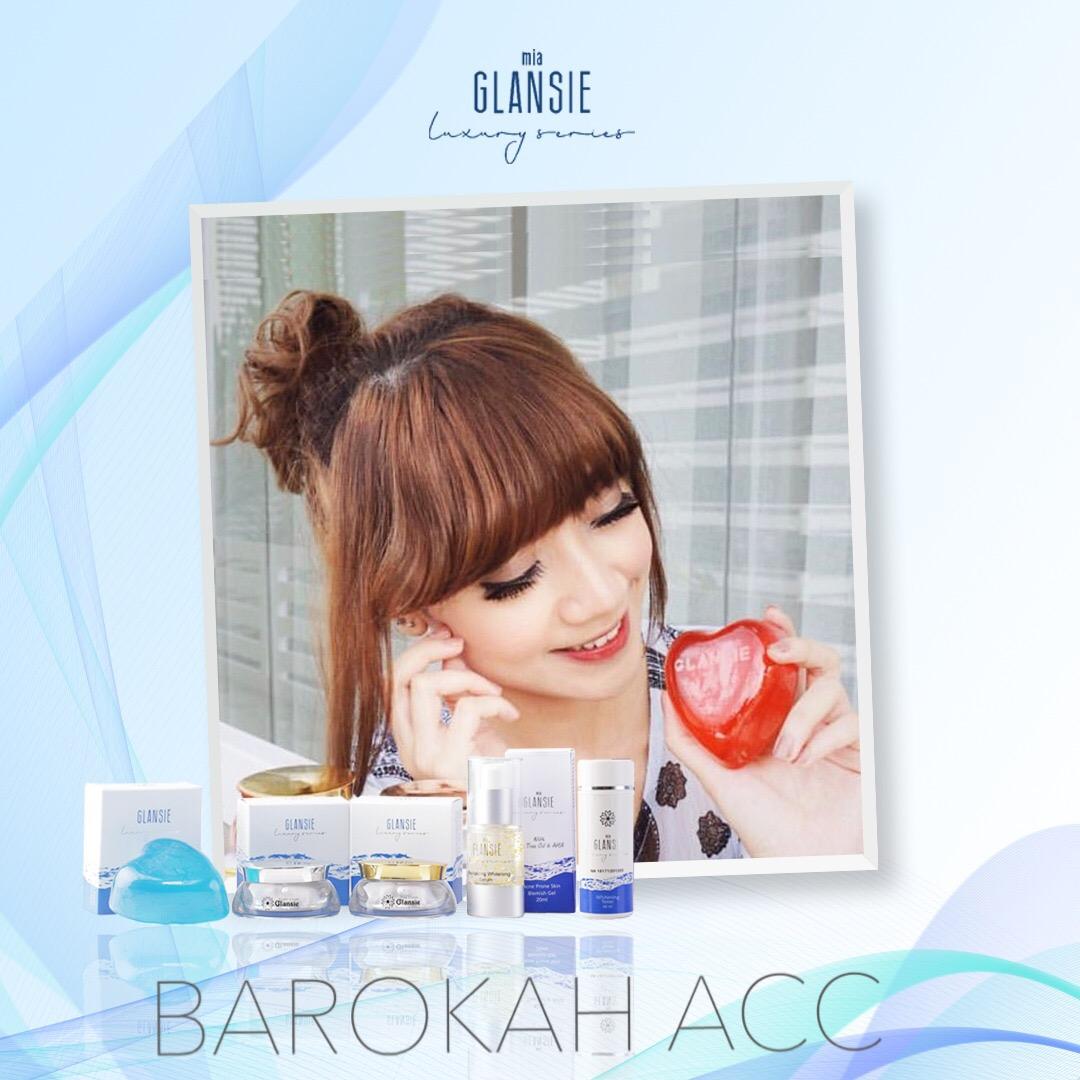 PAKET CREAM WAJAH Glansie Luxury SERIES BPOM Acne-BR