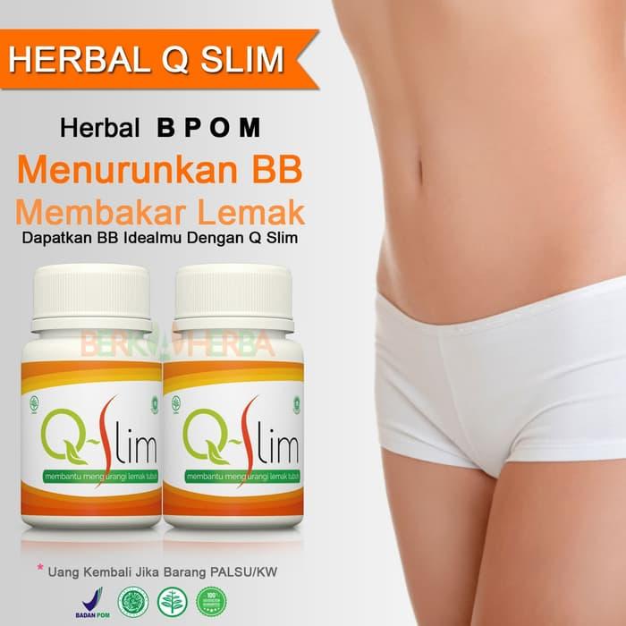 HARGA DISKON!!! Q SLIM - Herbal Diet Body Slim Kapsul BPOM Pelangsing Seperti Fiforlif - wc38fj