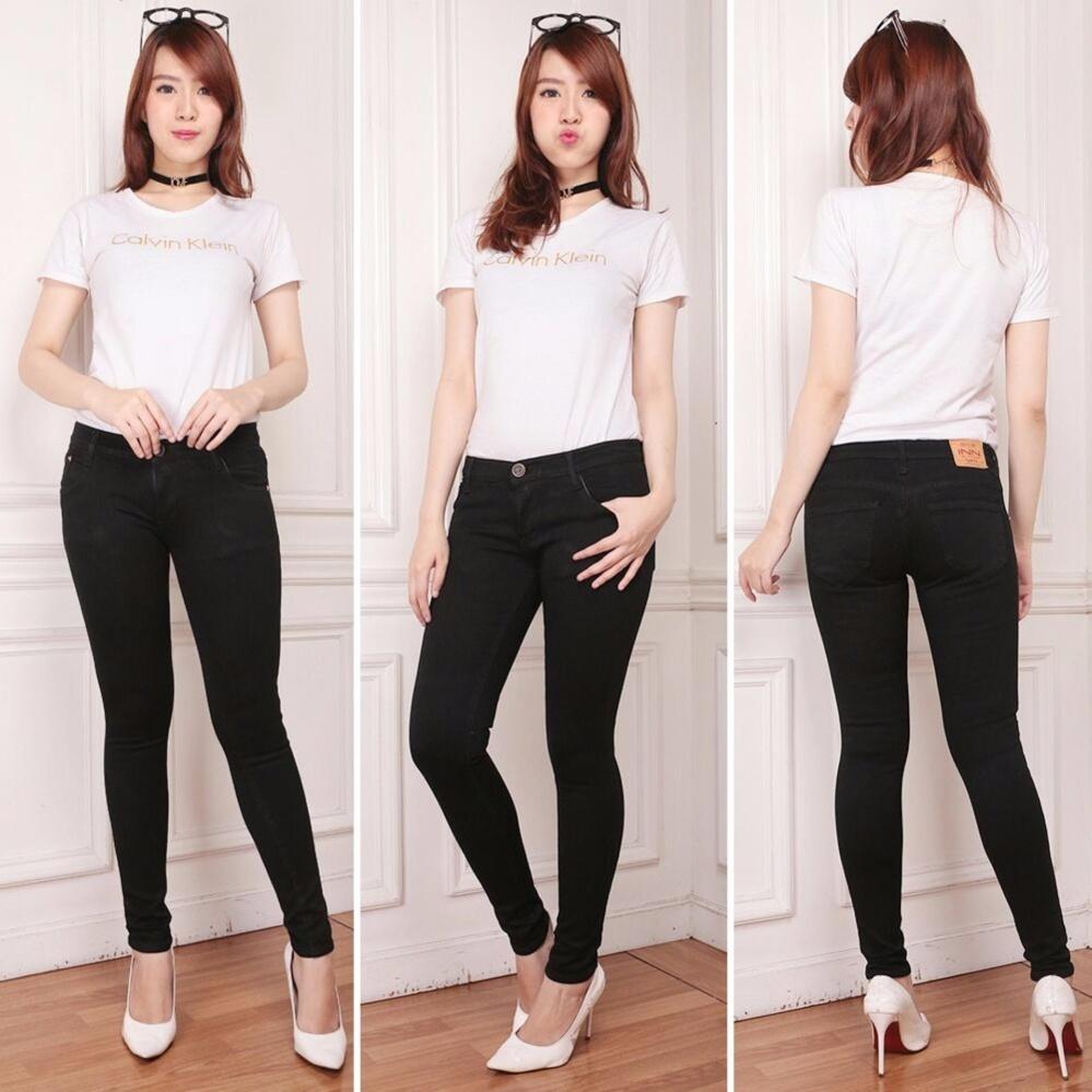 celana terbaru wanita bahan soft jeans jahitan rapi harga murah bagat