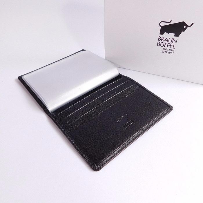 DOMPET KARTU CARD HOLDER KULIT ASLI IMPORT BRANDED BRAUN BUFFEL CC01