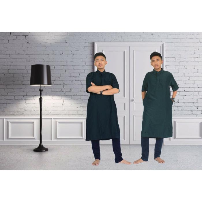 Jubah/Gamis/Koko/Baju Muslim Pria Lengan Pendek