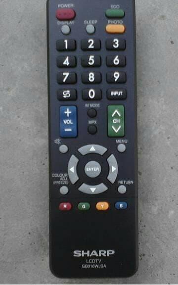 REMOTE REMOT TV SHARP LED LCD GB095WJSA ORIGINAL ASLI