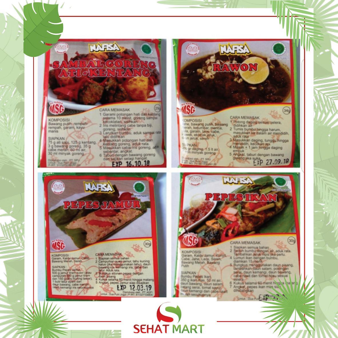 Bumbu Instan Nafisa Food Non MSG (Pepes ikan mas)