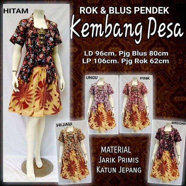 KLAN STORE - Setelan Kebaya Atasan dan Bawahan / Kebaya Modern / Baju Murah / Batik