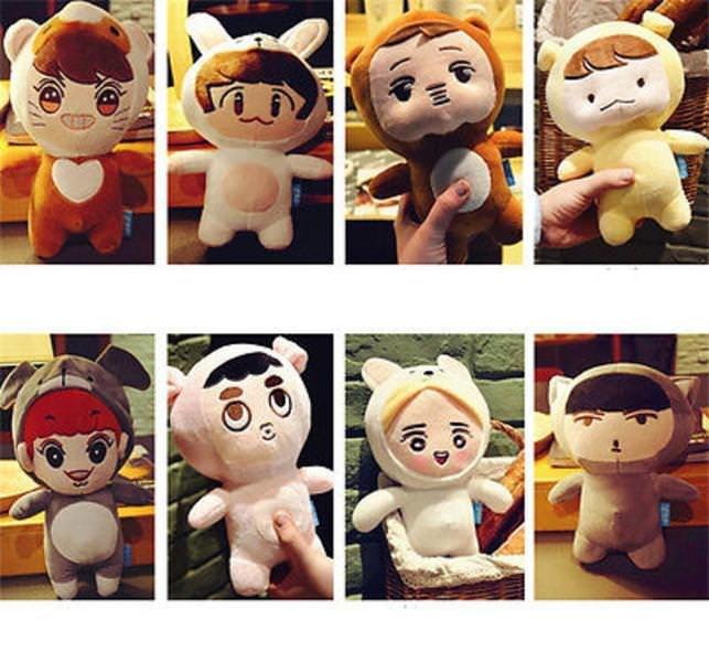 Hemat 15%!! 23 - Boneka Kpop Exo Boneka Xoxo Boneka Luhan Boneka Apple Lu - ready stock
