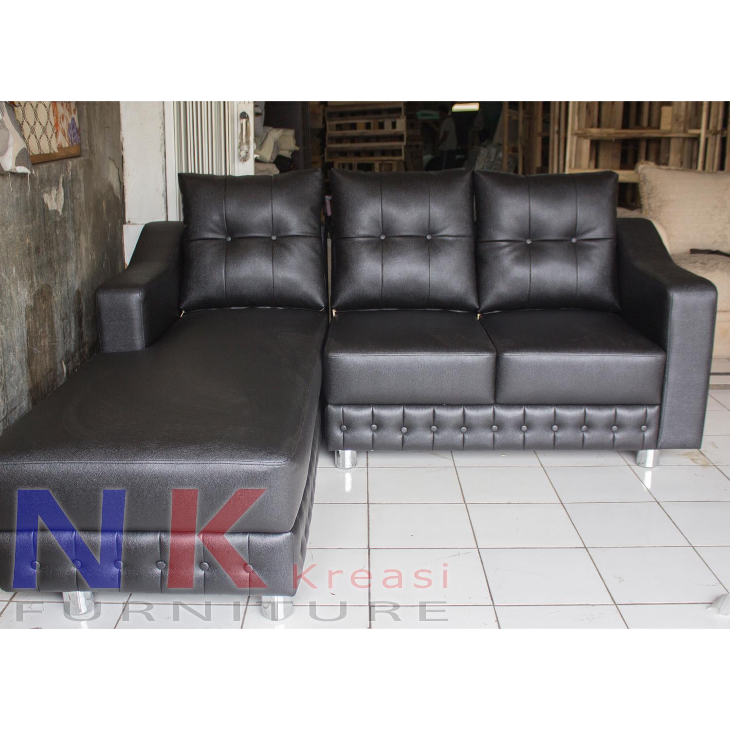 Sofa kursi Tamu Minimalis mewah, sofa sudut kantor modern + MEJA - JABODETABEK ONLY