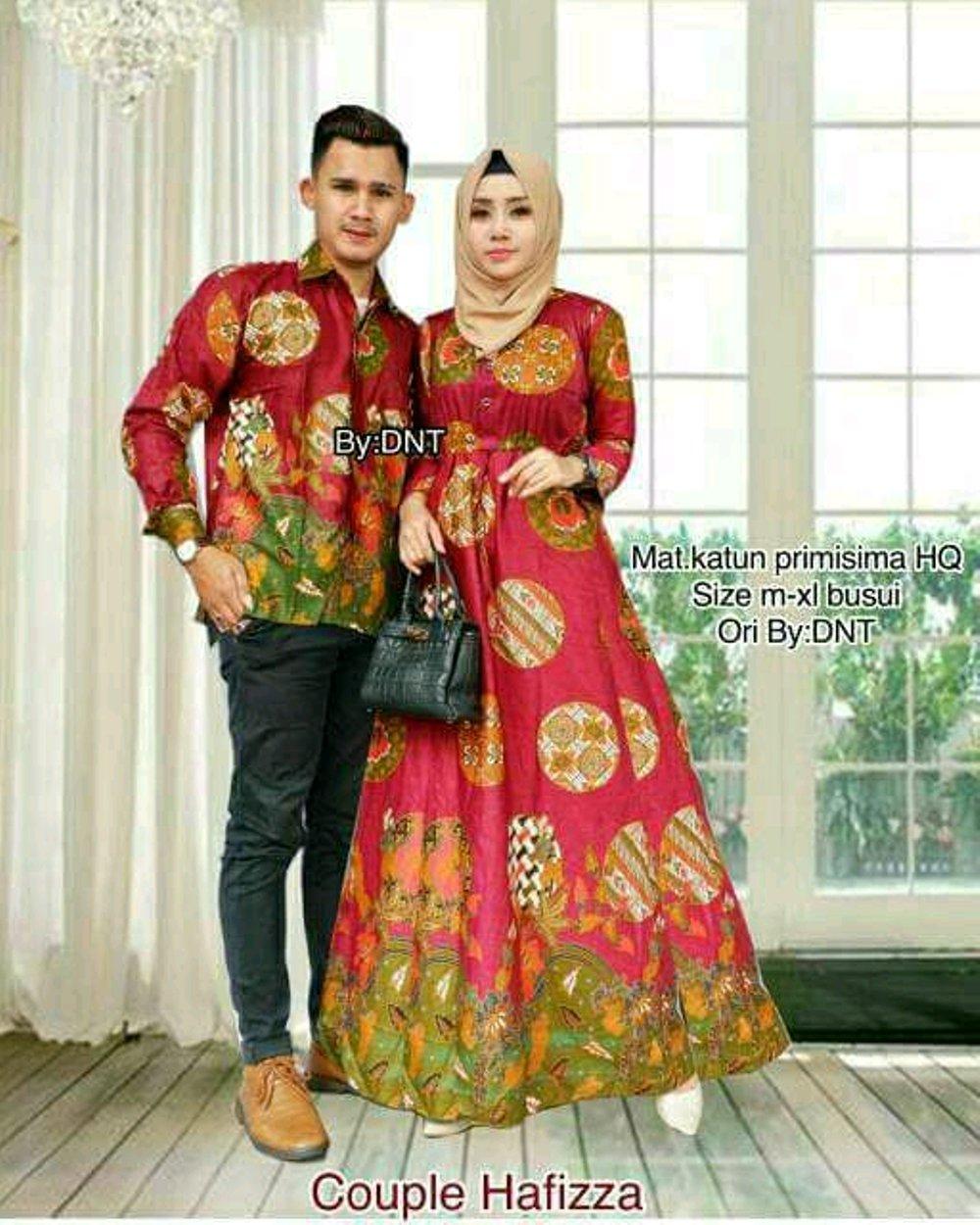 Couple hafizza - batik couple - sarimbit - gamis - gamis batik - kemeja - kemeja batik - seragam batik di lapak Batik Gaul Pekalongan nur_janah2611