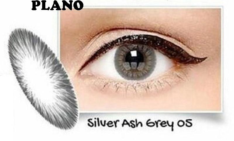 Exoticon Softlens by X2 ICE SILVER ASH GREY 05 / NO 5 - Normal Plano