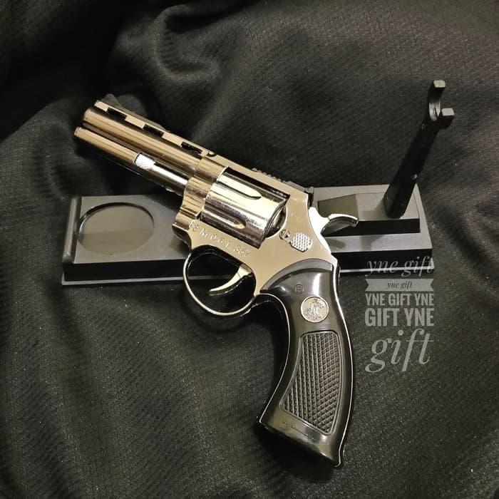 PROMO - Korek Api Pistol Revolver Magnum 357 Sedang