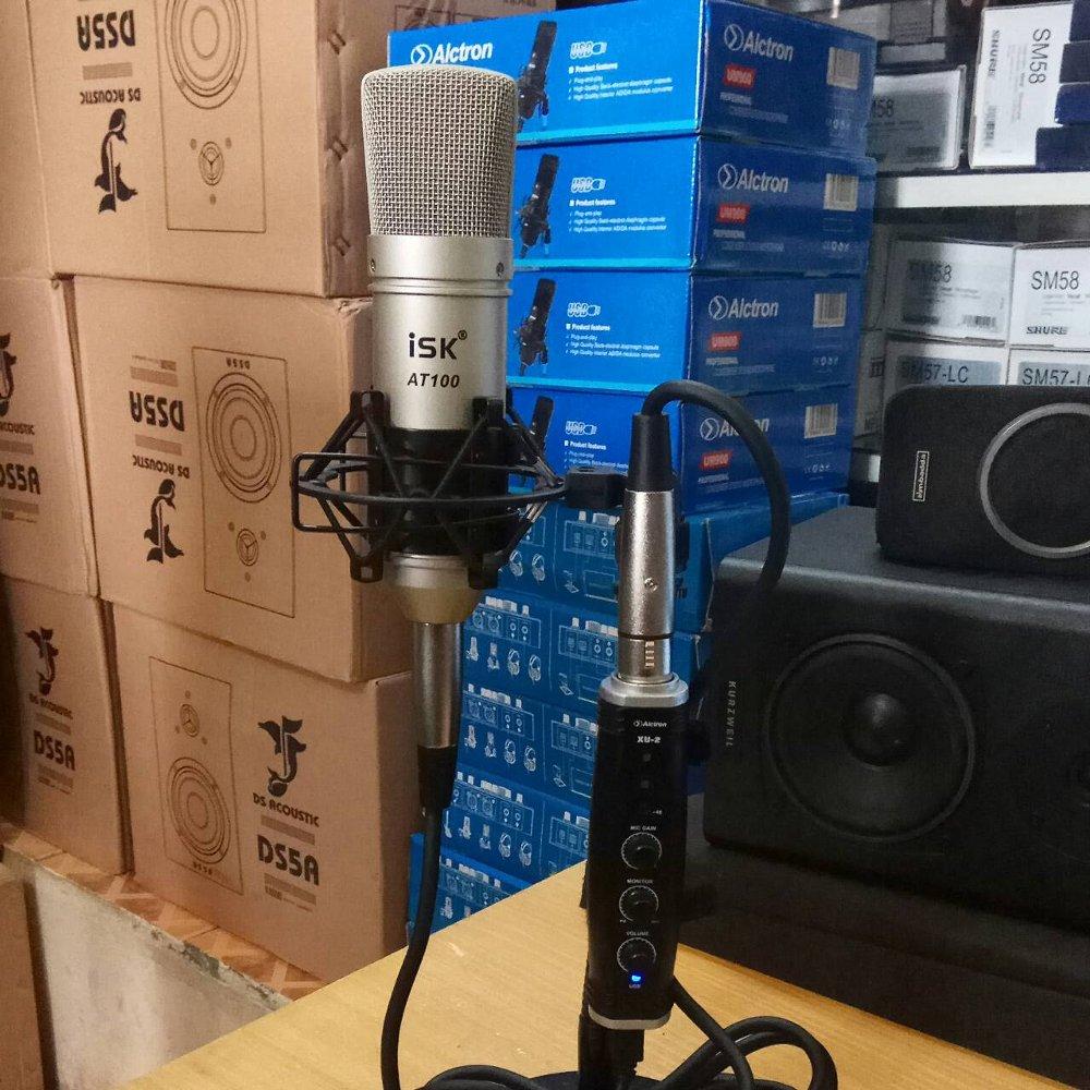 Jual Paket Mic Condenser Isk & Soundcard Alctron XU2 Murah Di Bandung