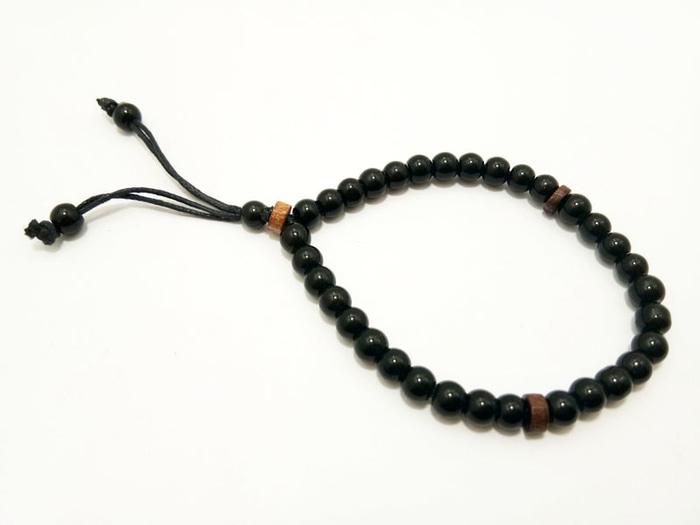 Promo Big Sale Perhiasan Aksesoris VeE Gelang Tasbih Terapi Kesehatan Batu Giok Hitam Dim 6mm 33 Butir