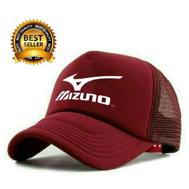 TOPI TRUCKER MIZUNO - MARUN