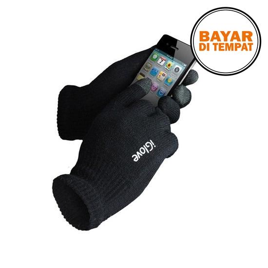 Iglove Touch Gloves For Smartphones & Tablet - Black / Hitam / Red / Merah / Blue / Biru / Pink / Brown / Coklat / Gray / Abu - I-Glove Aksesoris Motor Sarung Tangan Sentuh Layar Kapasitif Capasitive Screen Hp Android Iphone Ios Gadget Tablet