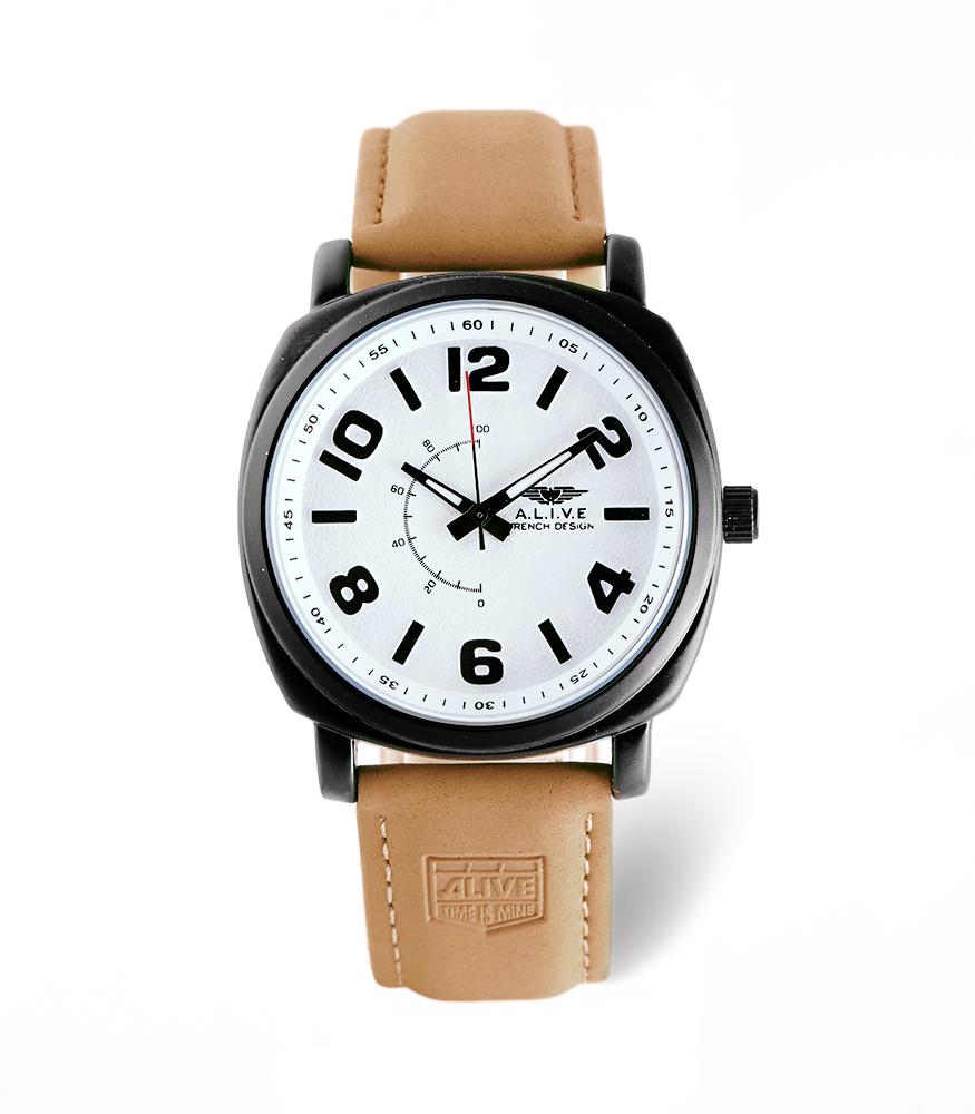 Alive Jam Tangan Pria Keagan Brown-Gpu1021B7