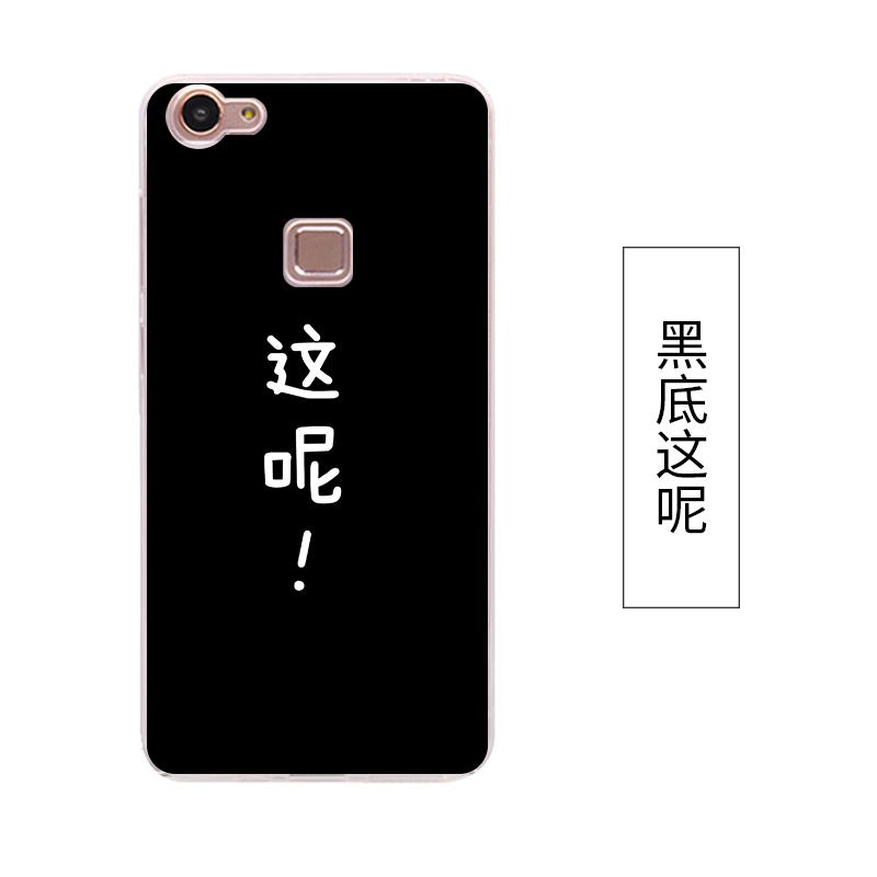 Vivo Selubung Ponsel X6 Selubung V3 Aneh tapi Lucu Silikon Lunak Model Pasangan Tulisan