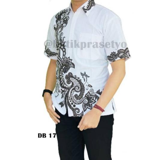 KEMEJA BATIK BATIK PEKALONGAN KEMEJA HEM BATIK PENDEK EKSLUSIF MURAH KEREN - BATIK SELENDANG JALOE