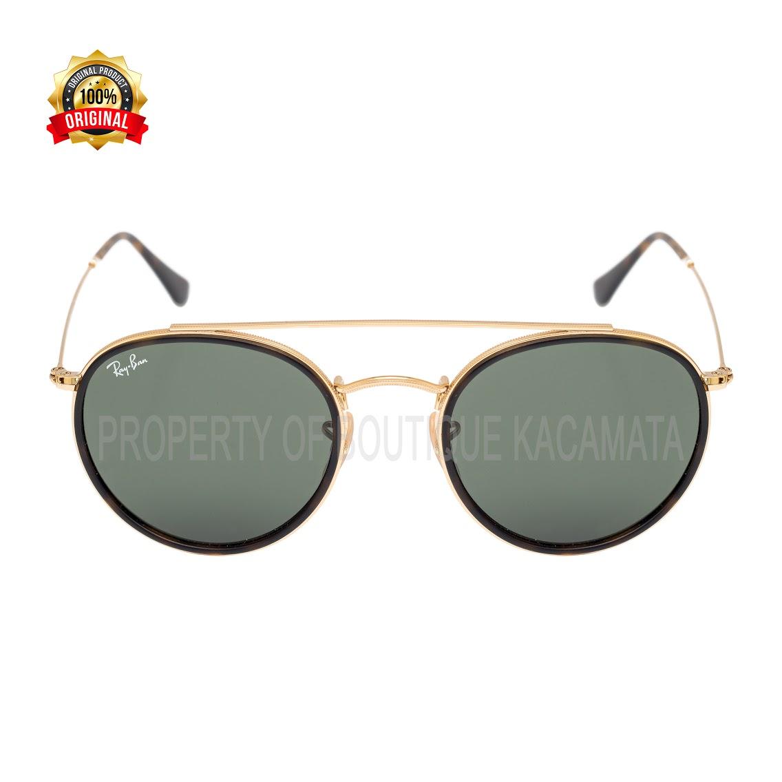 Kacamata Rayban Original Round Double Bridge 3647N-001