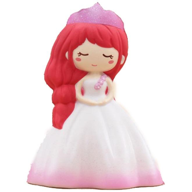 Squishy Princess Elsa Squishy Princess Girl In Wedding Dress Squishy Putri Kerajaan Jumbo 14cm Slow Rising- Merah