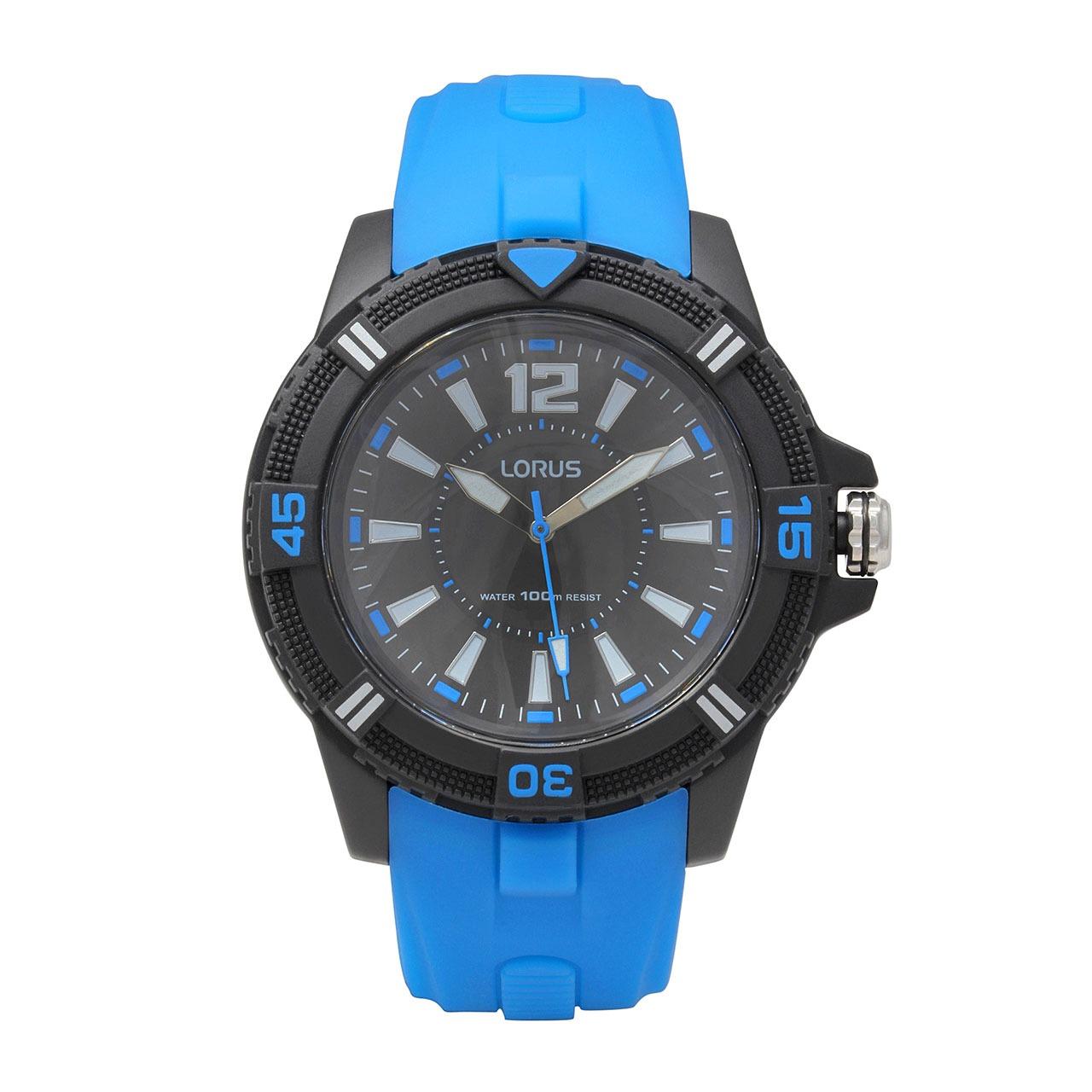 LORUS Jam Tangan - Blue Black - Silicon - RRX17FX9