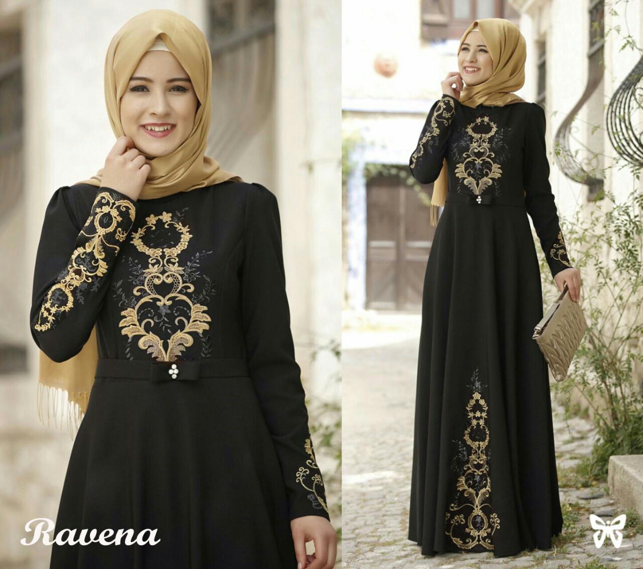 Dress Muslim Ravena / Dress Maxi / Maxi Muslim / Setelan Maxi Dress / Dress Muslim / Setelan Busana Muslim / Setelan Baju Muslim / Baju Gamis Wanita / Setelan Muslim / Hijab Fashion / Hijab Style