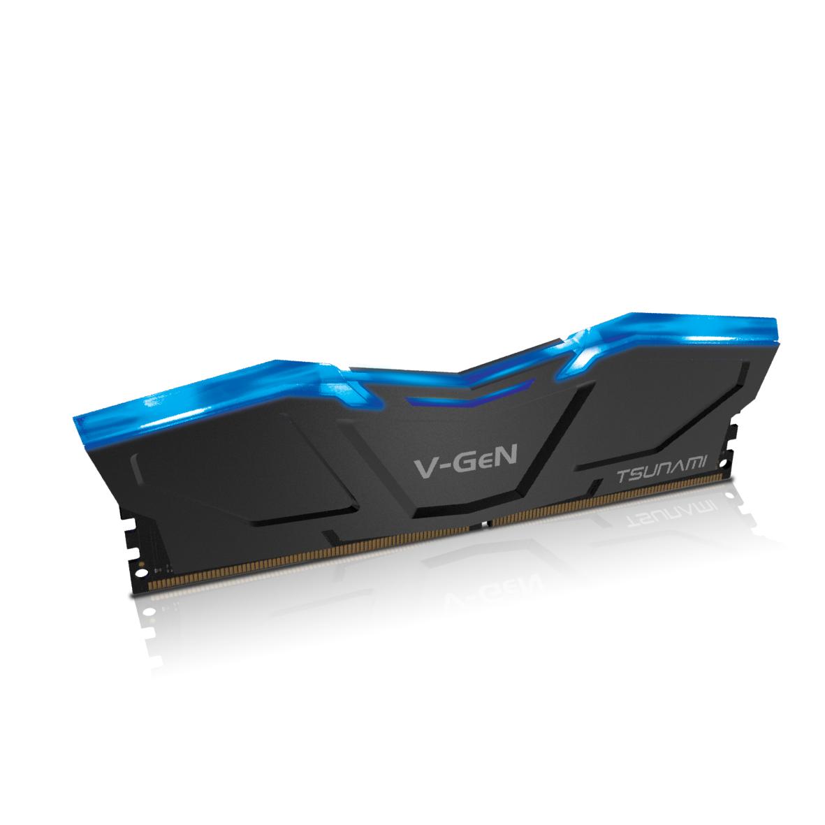 RAM TSUNAMI DDR4 16GB (2X8GB) 2666MHz 1.2V BLUE LED D4S8GL26A8TL5