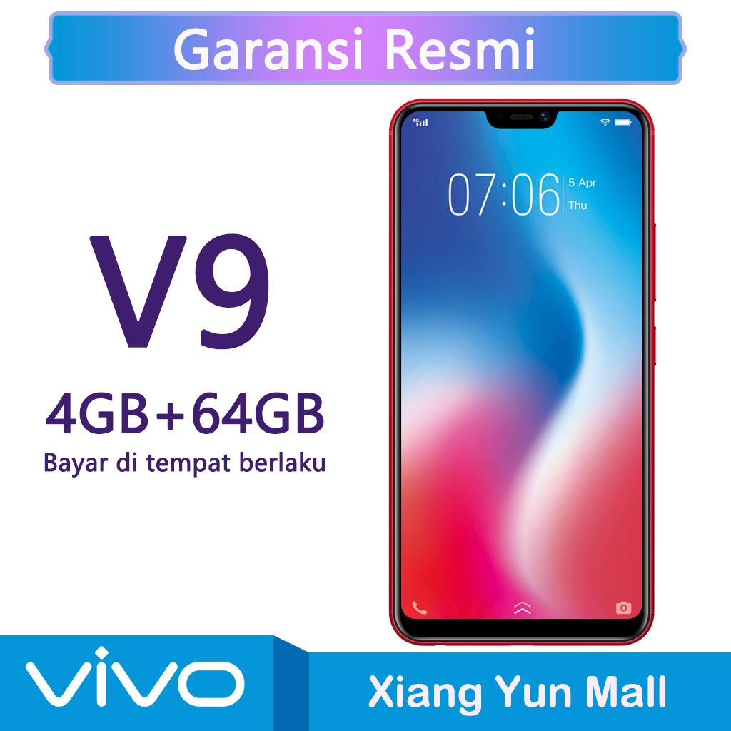 Vivo V9 4G/64G - 6.3 inches Snapdragon 450 AI Face Access FullView™ Display untuk Garansi resmi